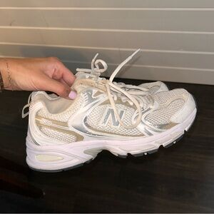 New balance 530 silver/gold